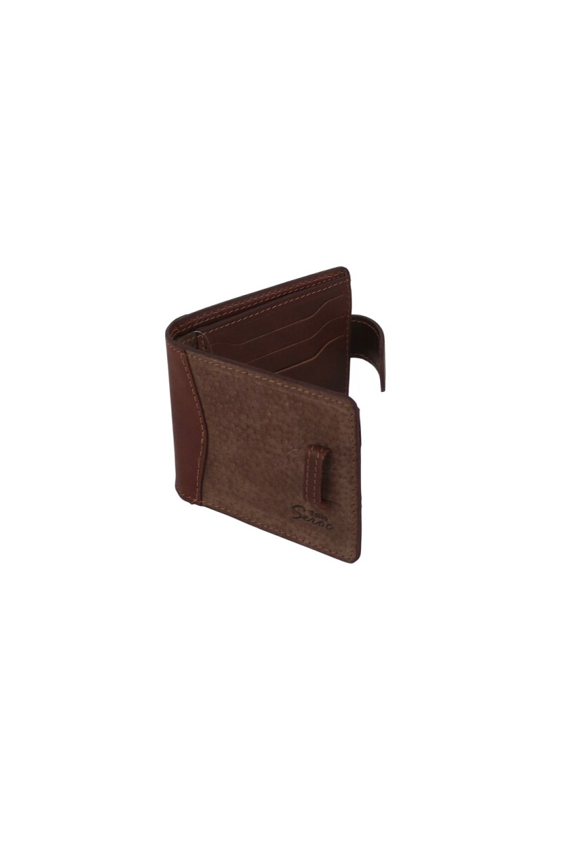 Billetera de cuero chocolate