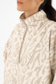 Sweater sherpa animal Beige