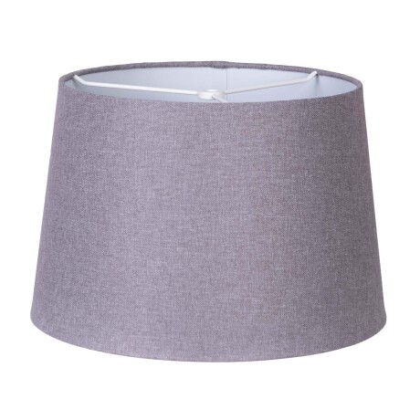 PANTALLA LINO GRIS CILINDRO