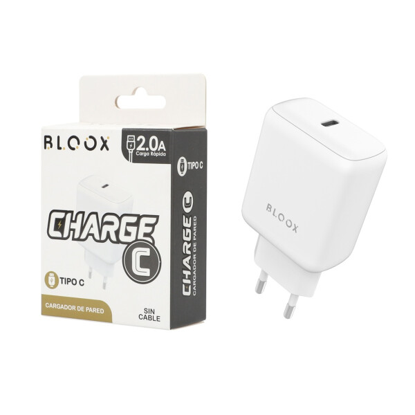 Cargador Bloux 20 W Usb Tipo C Sin Cable CARGADOR BLOOX 20W USB C BL20