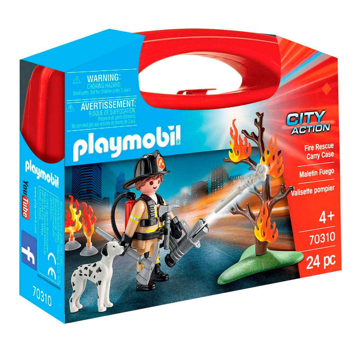 Playmobil Maletín Bombero City Action Figura y Accorios 