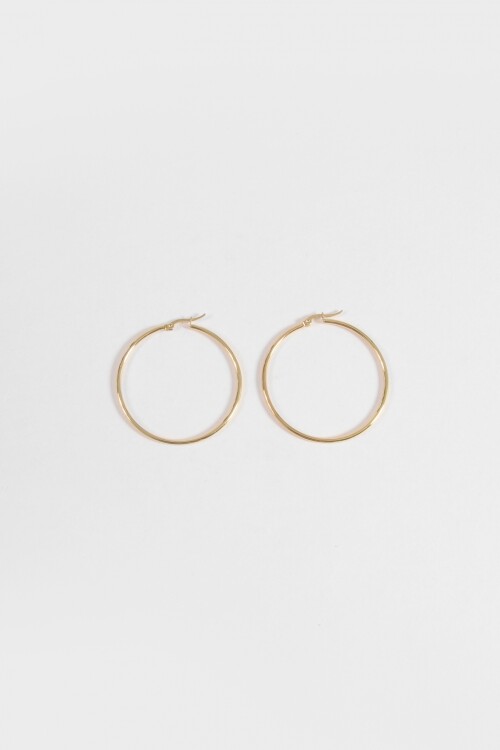 Aros acero extra large dorado