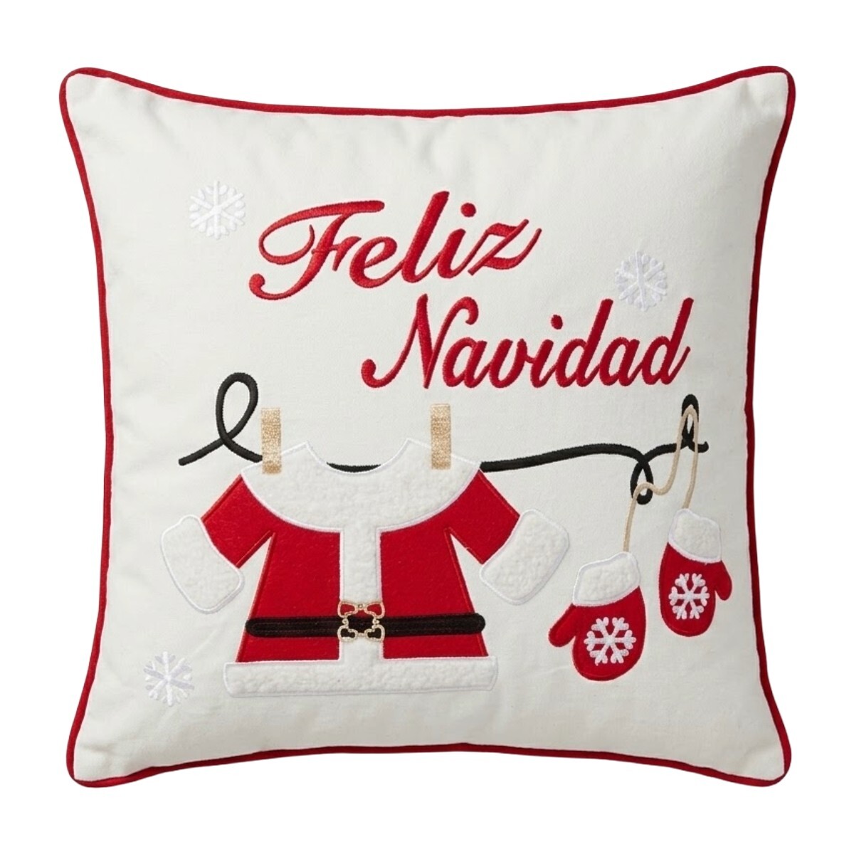 COJIN CUAD FELIZ NAVIDAD 45X45CM 