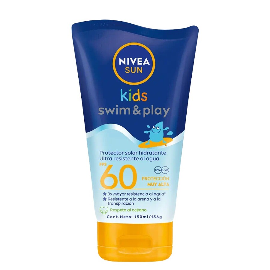 Protector Solar Infantil Nivea Sun Kids Swim & Play FPS 60 Protector Solar Infantil Nivea Sun Kids Swim & Play FPS 60