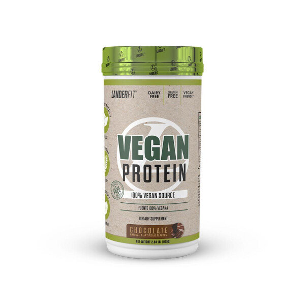Vegan Protein Chocolate 2 lb | Proteína Vegetal | Landerfit Vegan Protein Chocolate 2 lb | Proteína Vegetal | Landerfit