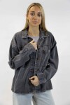 Camisa cuba gris lavado