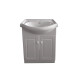 Mueble De Baño Con Bacha 2 Puertas 60X29X80Cm Aqualia
