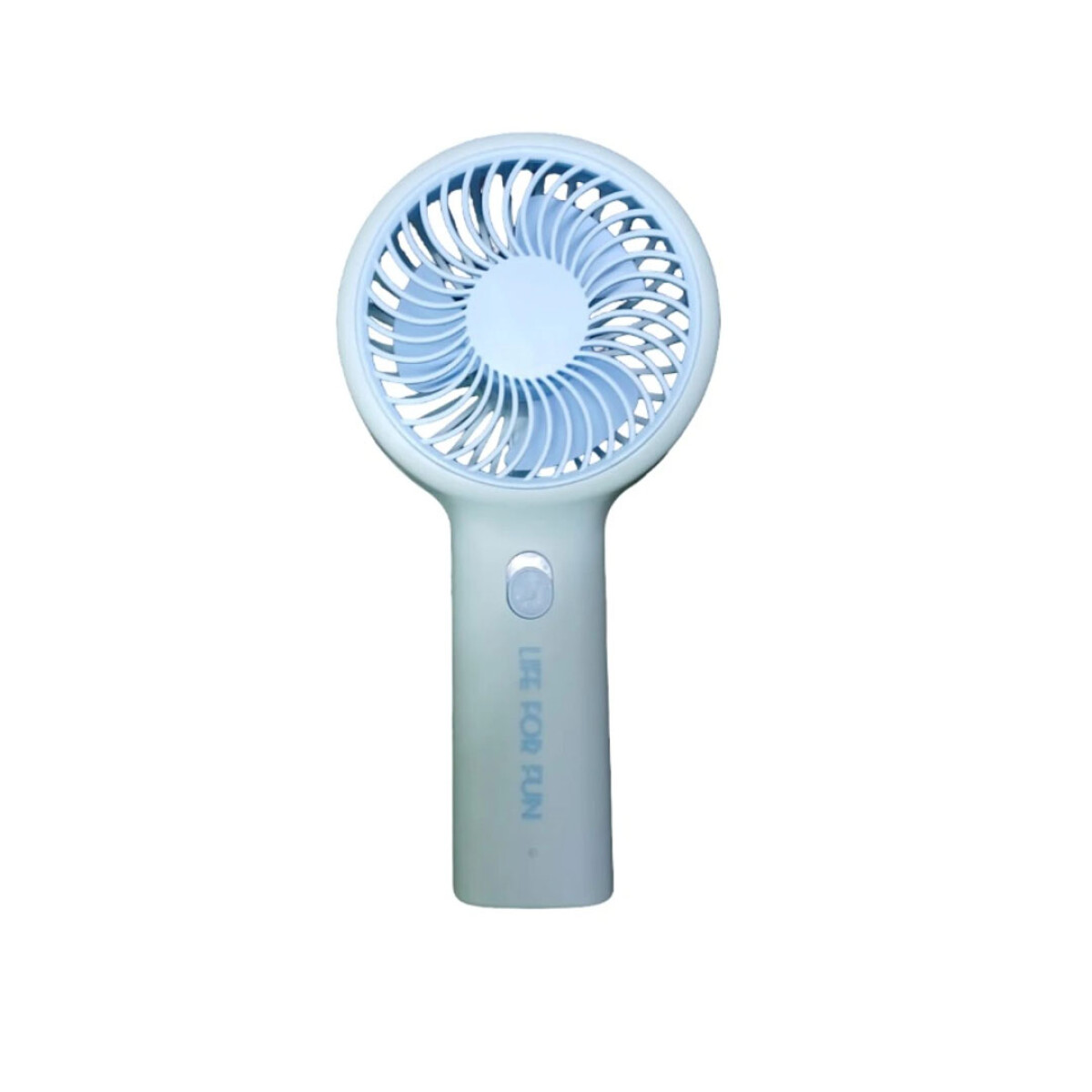 Ventilador mini con soporte - celeste 