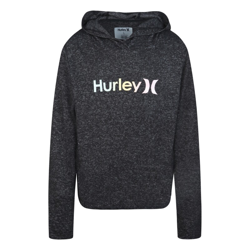 Abrigo Hurley Super Soft Pullover Hoodi de Niña Negro