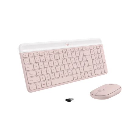 Combo mouse + teclado logitech mk470 inalámbrico | español Rosado