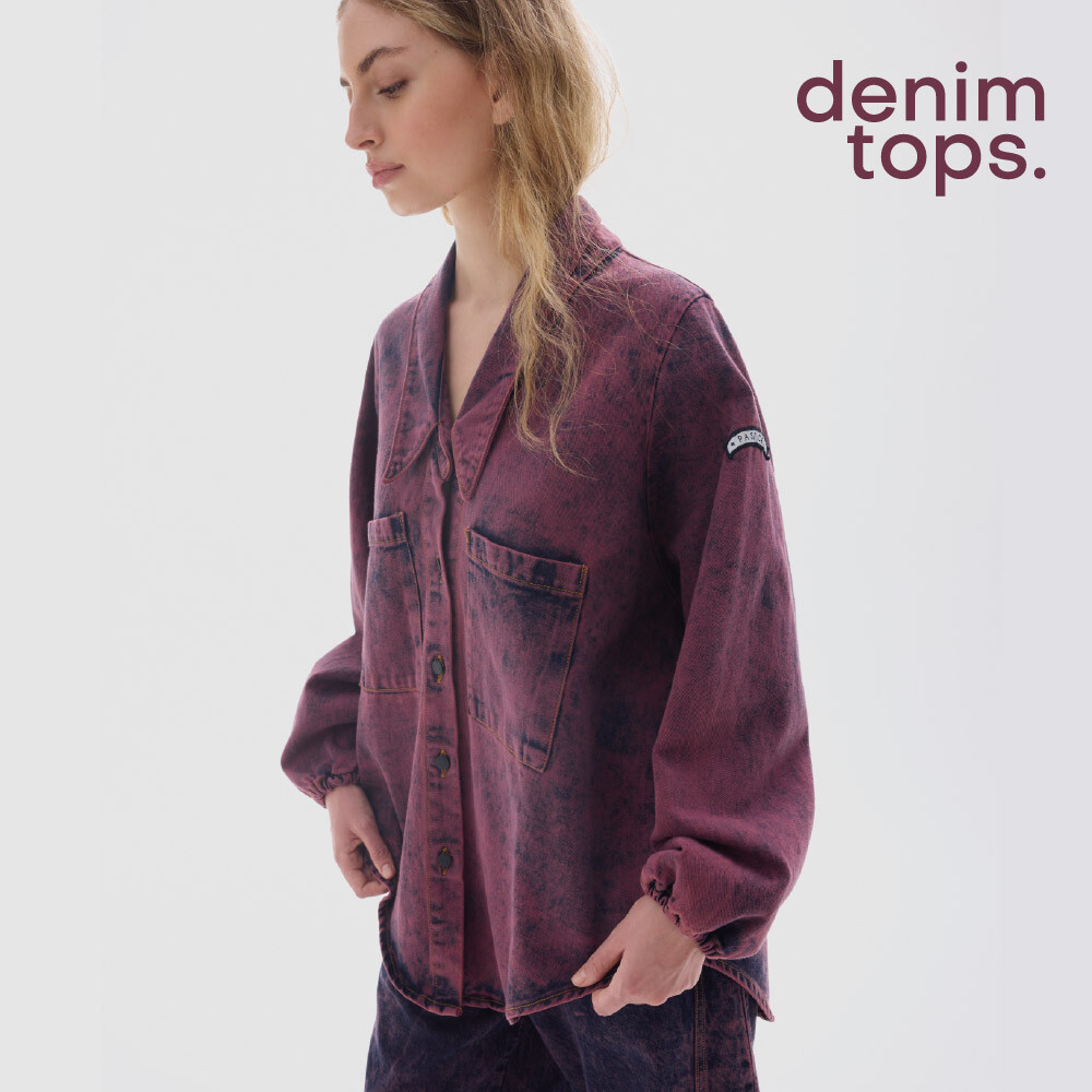 Denim tops