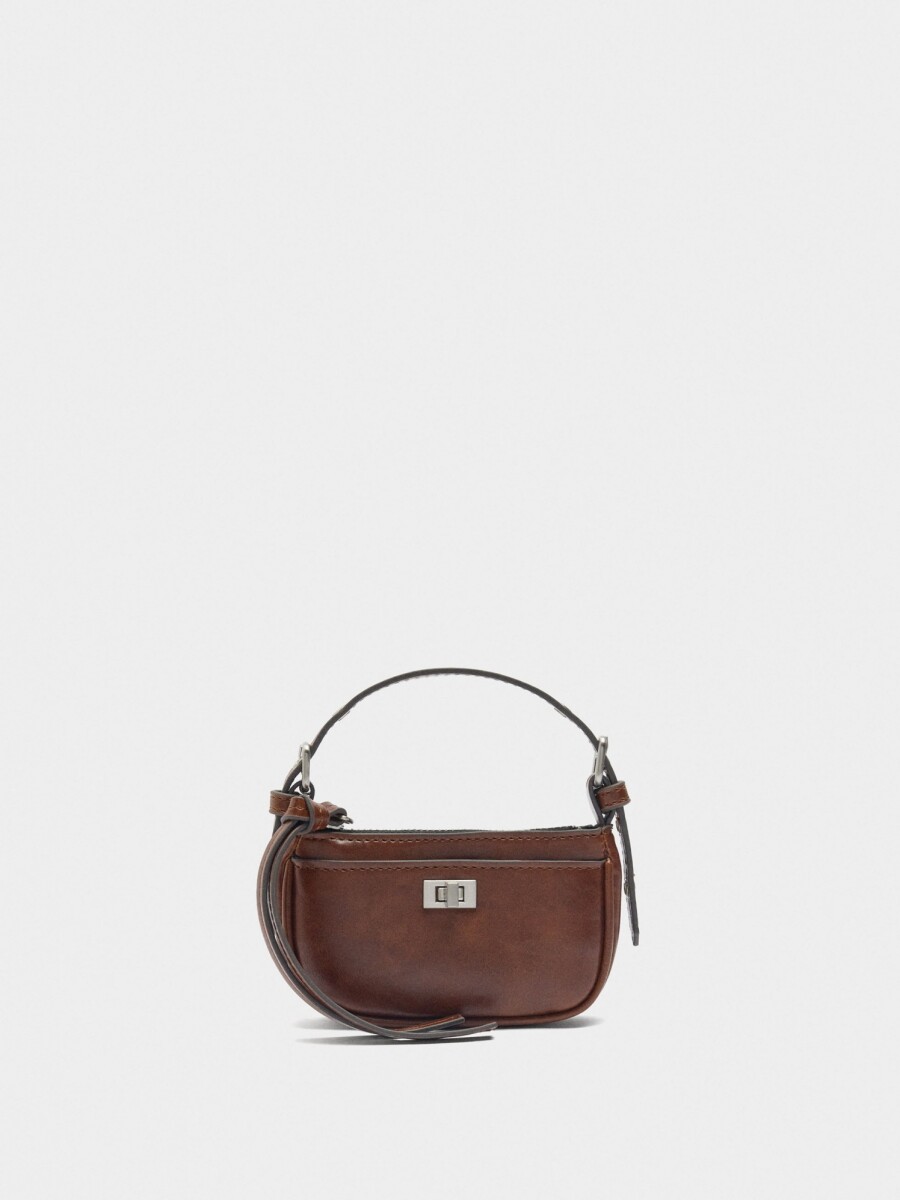 Charm Mini Bolso marron
