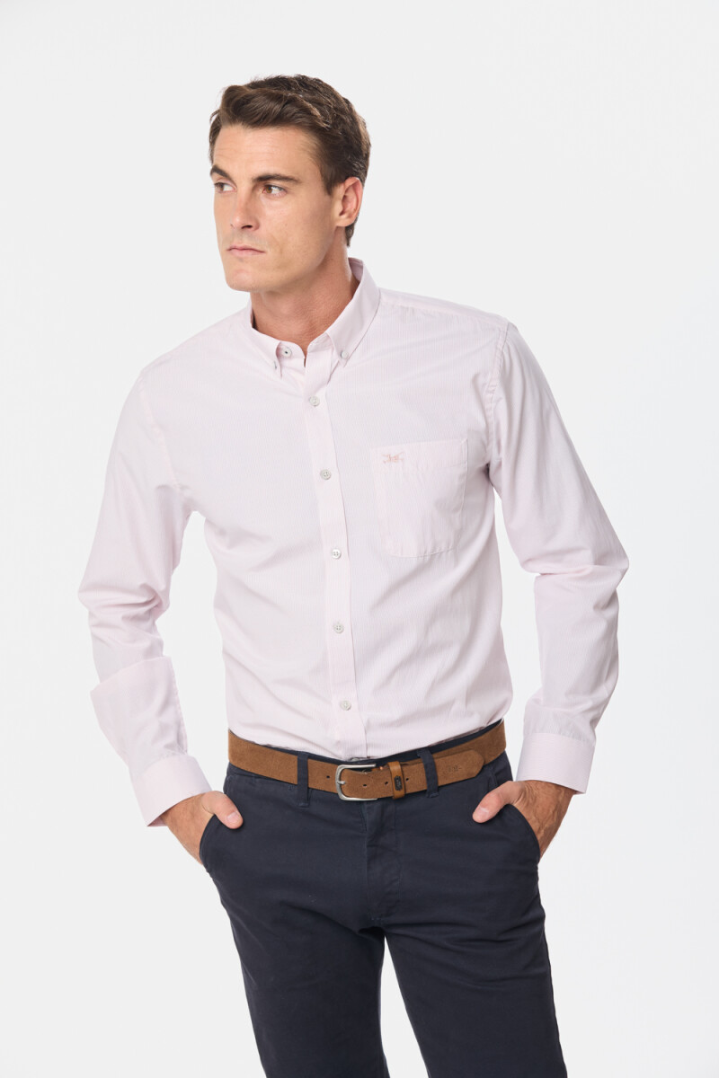 CAMISA RAYADA - Rosa 