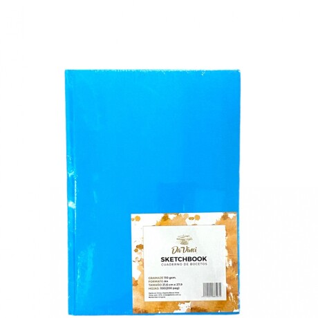 Sketchbook Cosido Da Vinci A4 100 hojas Celeste