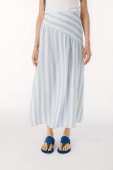 Falda Zeia Rayas Celeste