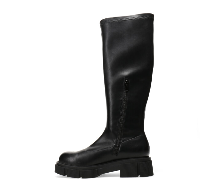 Bota LEEDS bucanera de pu elastizado Black
