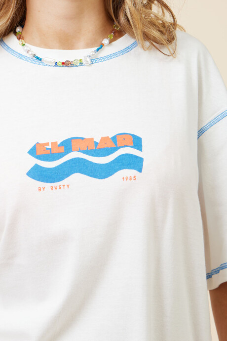 T-SHIRT PARU RUSTY Blanco