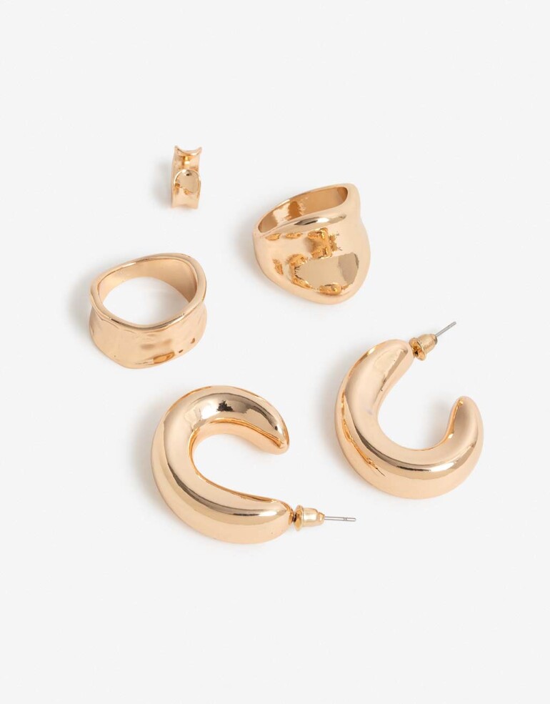 Bijouterie Set Metal Bijou Set Metal - Dorado