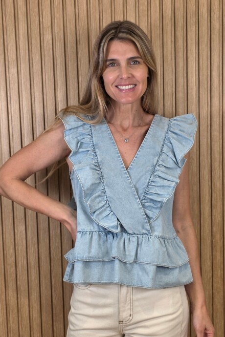 Musculosa Nani Denim Celeste