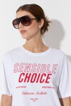 Remera oversize sensible choice blanco