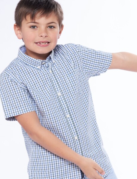 CAMISA CUADROS Azul