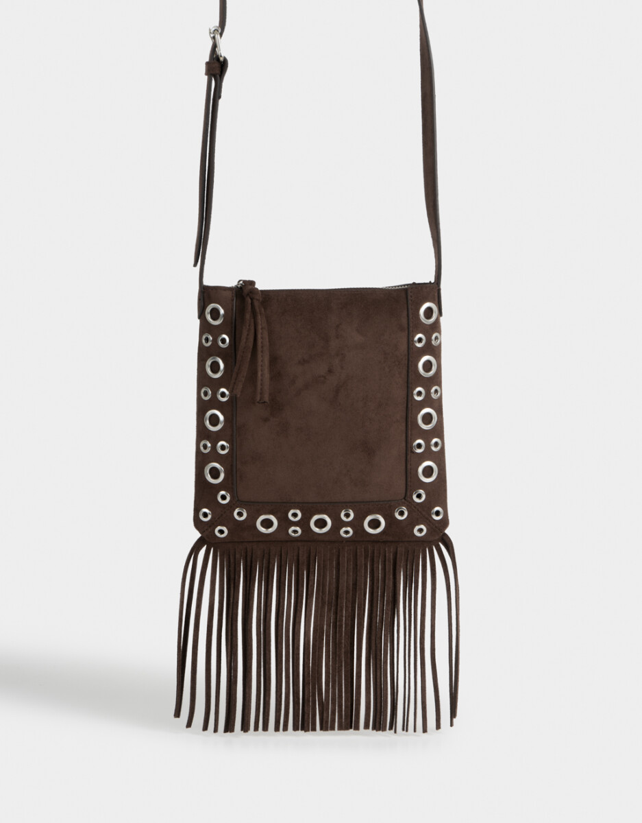 Bandolera Suede Flecos 