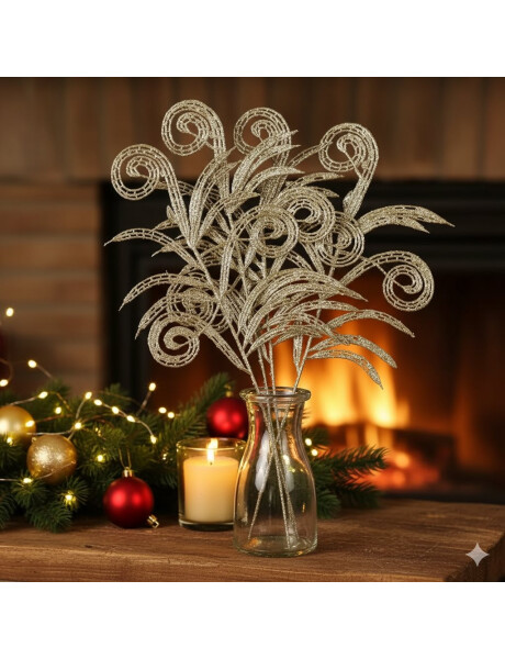 RAMA HELECHO RIZADO CHAMPAGNE 42 CM. RAMA HELECHO RIZADO CHAMPAGNE 42 CM.