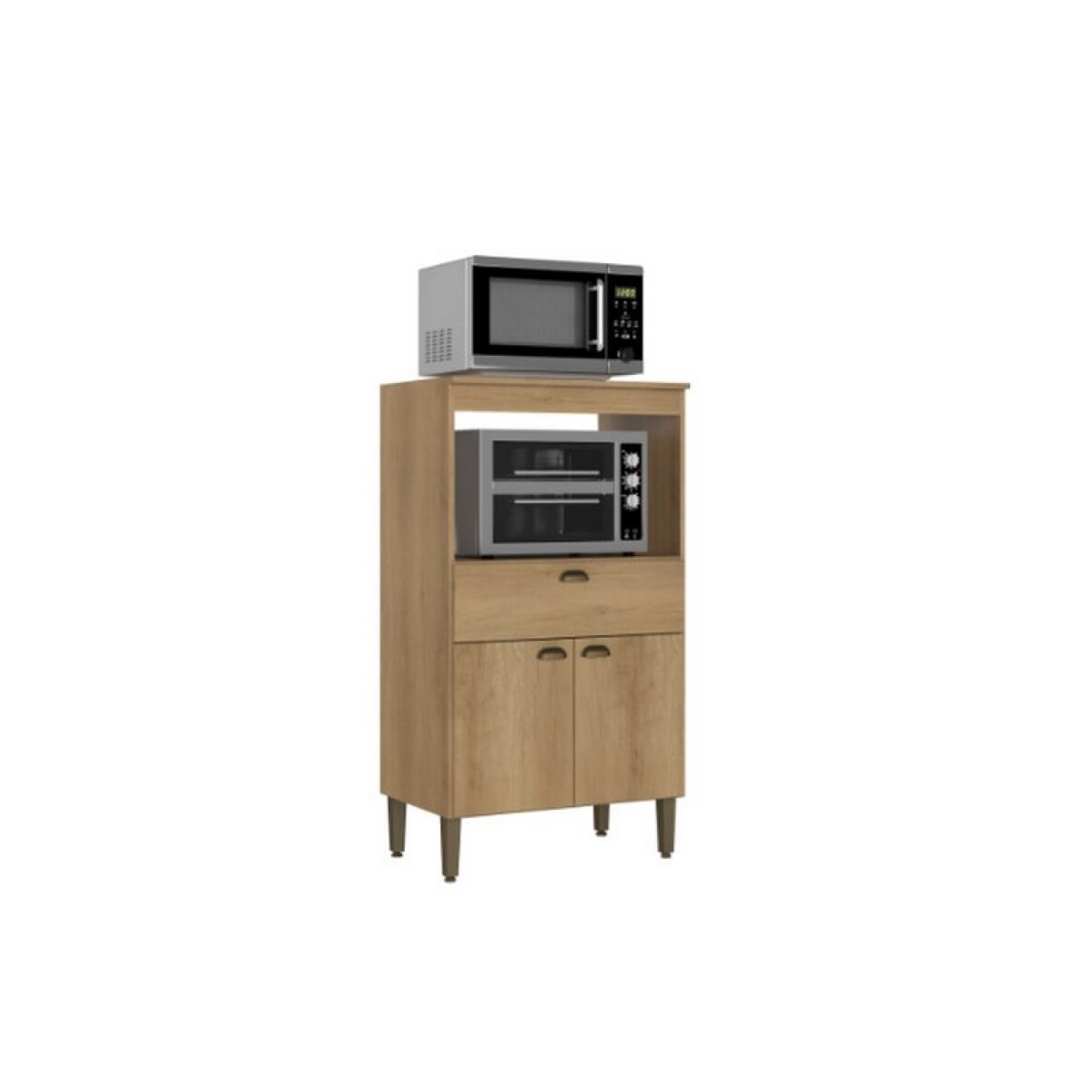 MODULO PARA HORNOS 70 cm MODERNA 2 PUERTAS, 1 CAJON CAPUCCINO 
