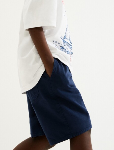 BERMUDA INFANTIL AZUL