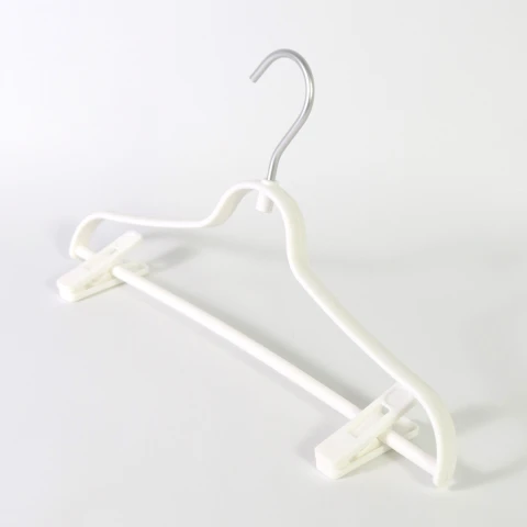 PERCHA PLAST BLANCO C/GANCHO 40X22CM Unica