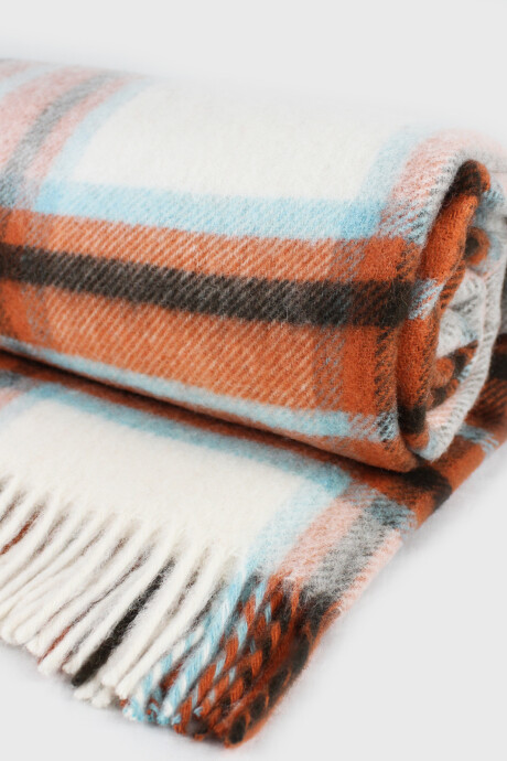 Manta 100% Lana Cuadros 1