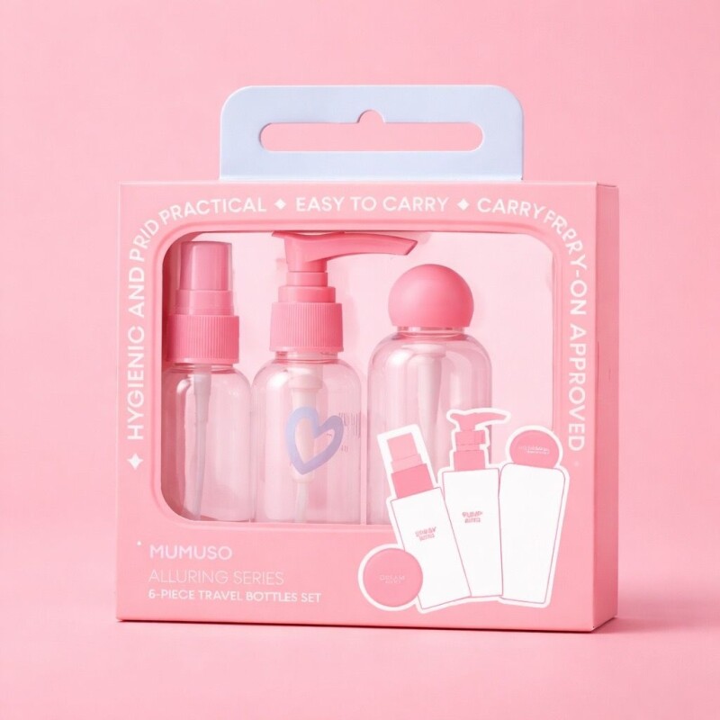 JUEGO DE BOTELLAS DE VIAJE DE 5 PIEZAS DE LA SERIE ALLURING JUEGO DE BOTELLAS DE VIAJE DE 5 PIEZAS DE LA SERIE ALLURING