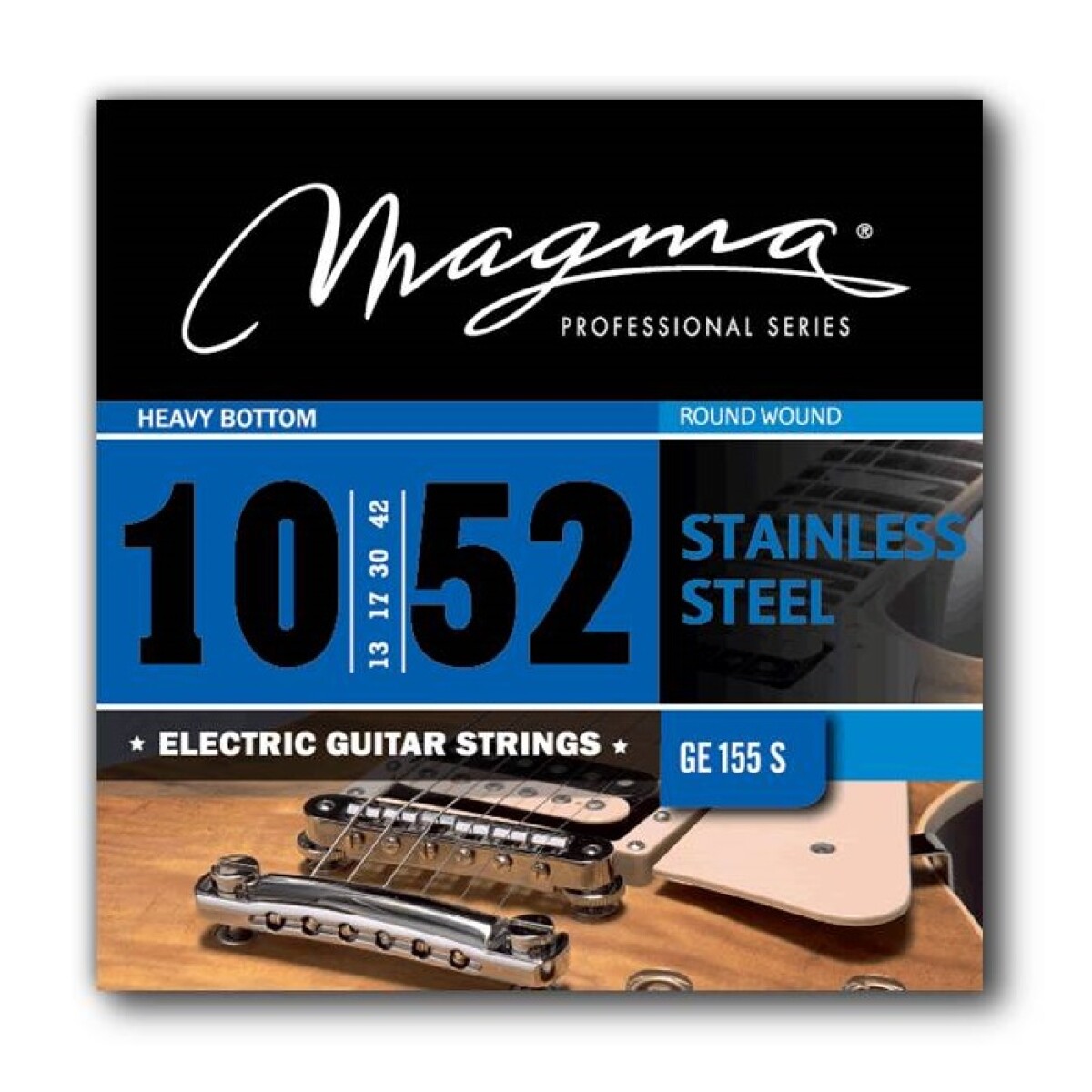 Encordado Para Guitarra Electrica Magma S. Steel .010 Ge155s 