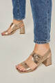 Sandalia adela Champagne