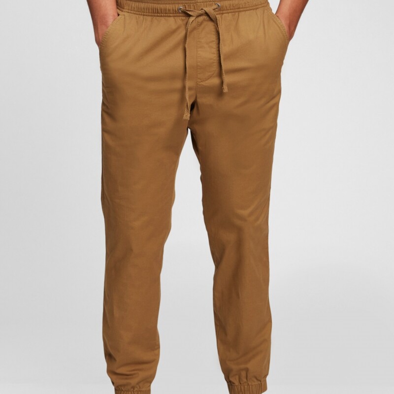 WOVEN JOGGER NEW PALOMINO BROWN GLOBAL
