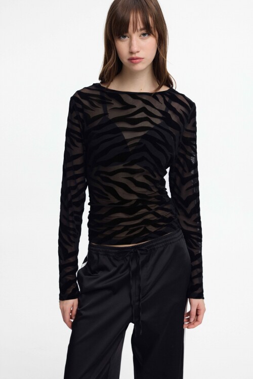 Remera Zebra Negro