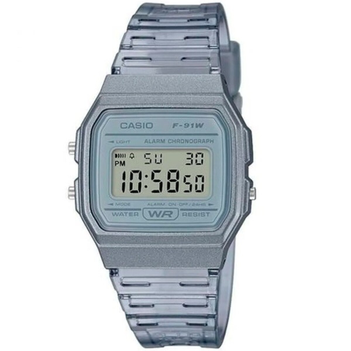 Reloj CASIO F91WS-8DF en Resina Gris Esfera 38mm 