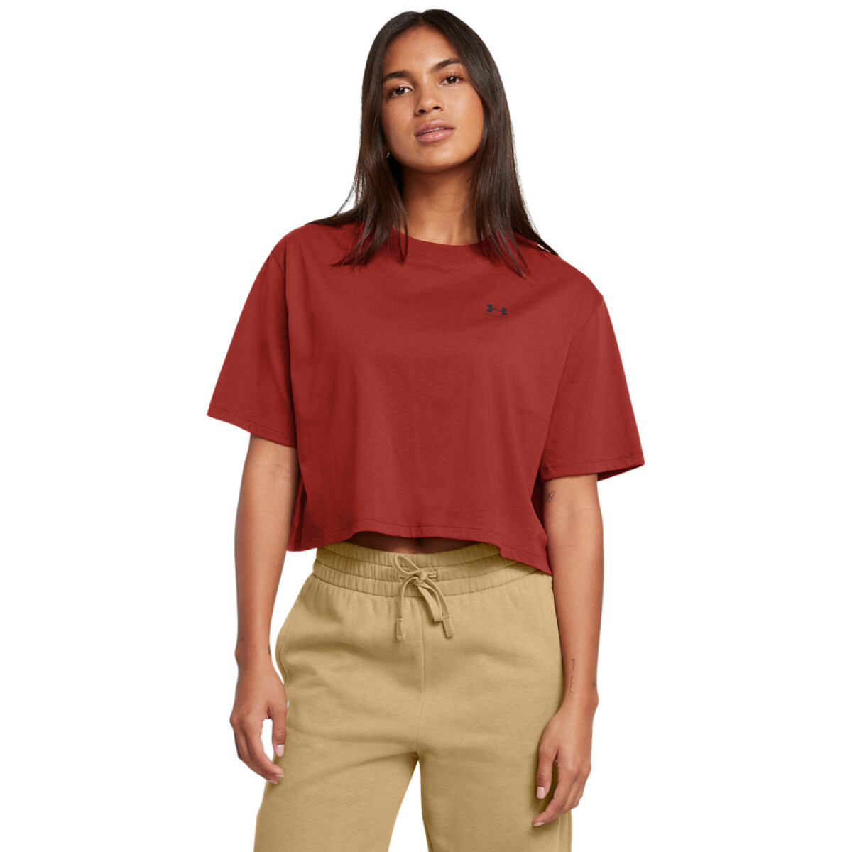 UA W BOXY CROP LOGO SS-ORG - ORG-840 