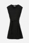 Vestido corto con lazo NEGRO