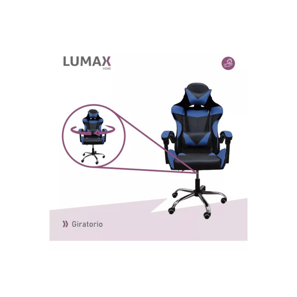 Silla Gamer Lumax Rom AZUL