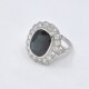 Anillo Nuevo En Platino, Zafiro Y Brillantes Anillo Nuevo En Platino, Zafiro Y Brillantes