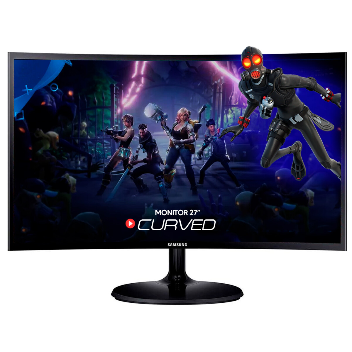Monitor Samsung Essential 27 Curvo C27f390fh Fhd 60hz - MONITOR SAMSUNG ESSENTIAL CURVO 27" F390 