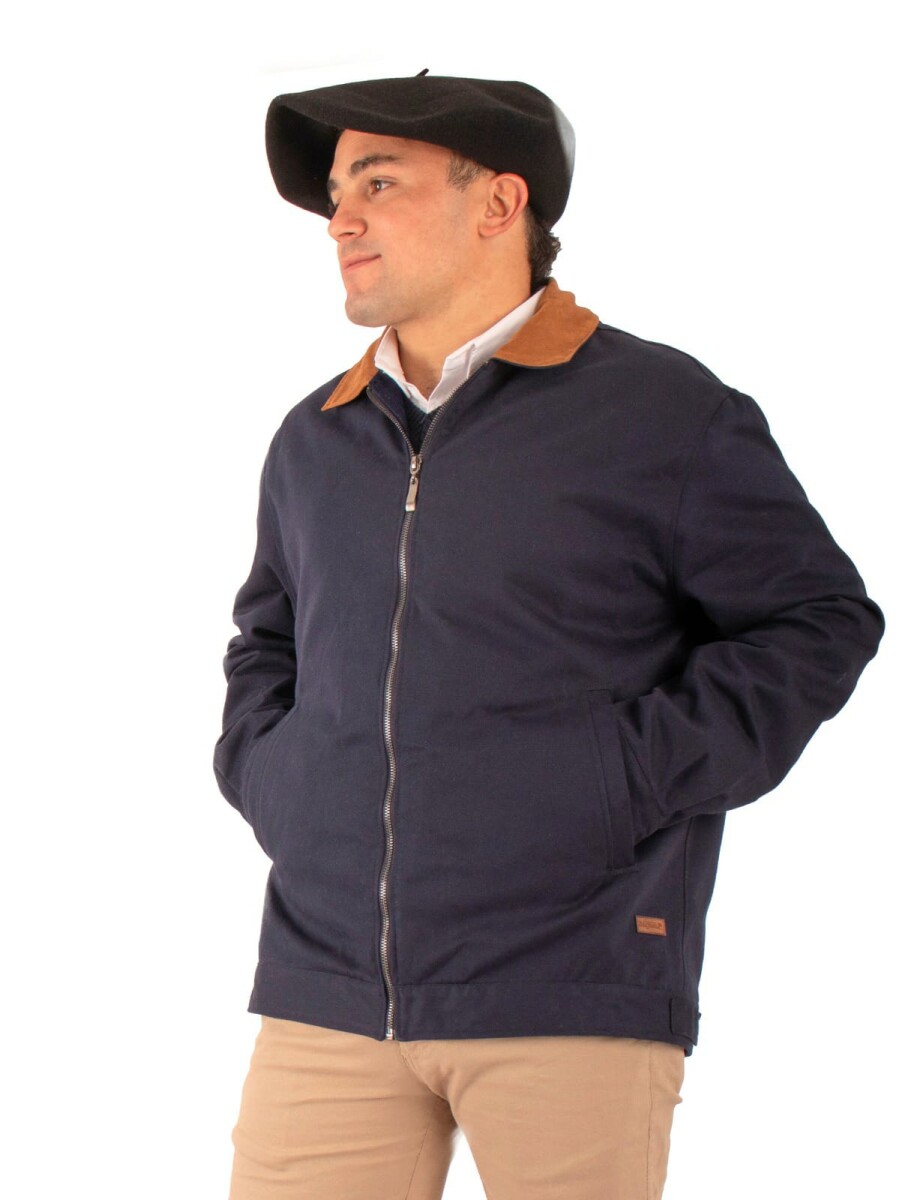 Campera Gabardina De Algodon - Azul 