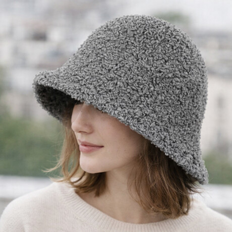 Gorro piluso corderito Gris