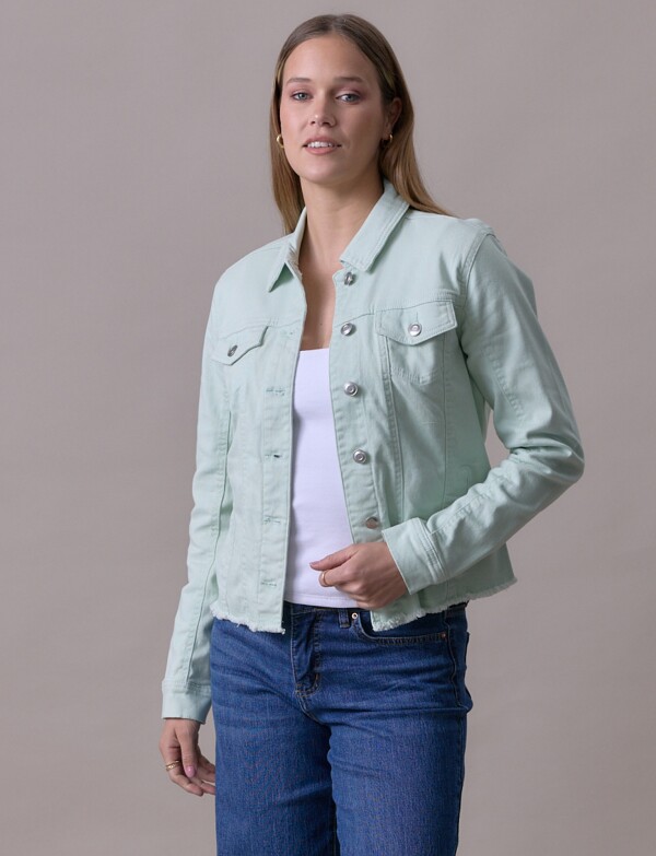 Camperita Jean Flecos VERDE CLARO
