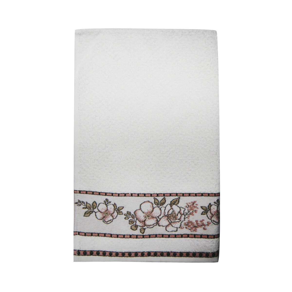Repasador Jacquard para Bordar Dohler 45 cm x 70 cm - 233 FLORES ROSA 