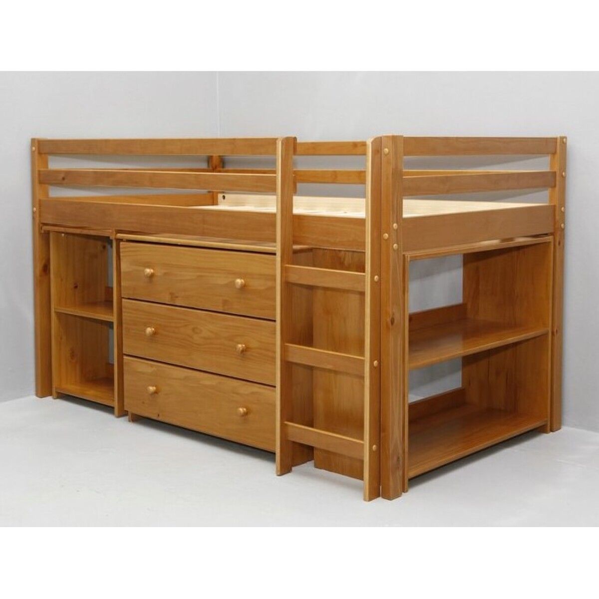 Cama + Escritorio Woods Madera 