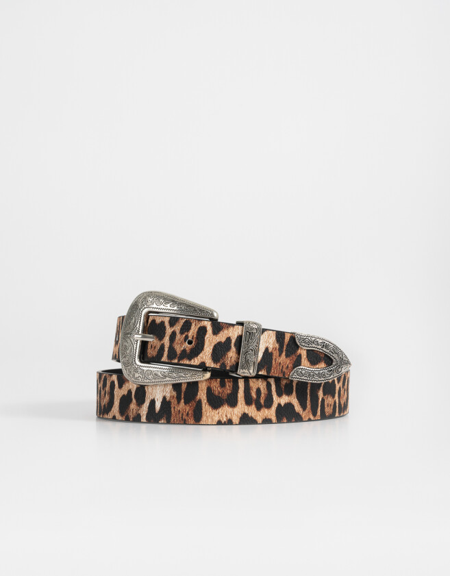 Cinturones y Fajas Tendencia Cinturón Animal Print - Estampado Animal Print