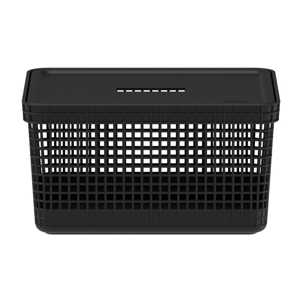 Organizador Rejilla M l Tapa Plástico Negro