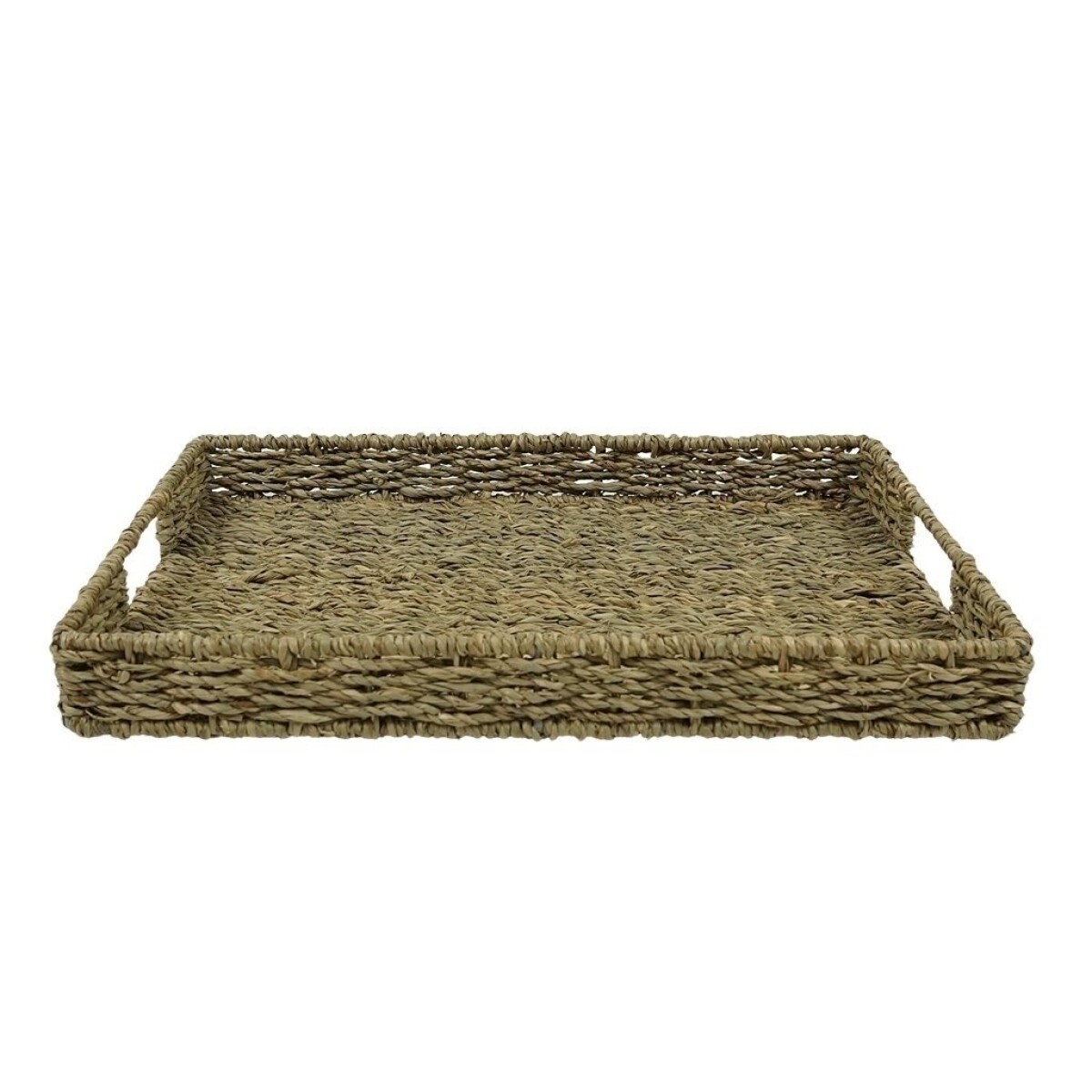 Bandeja Rectangular 38x28xh4.5Cms Fibra Natural 